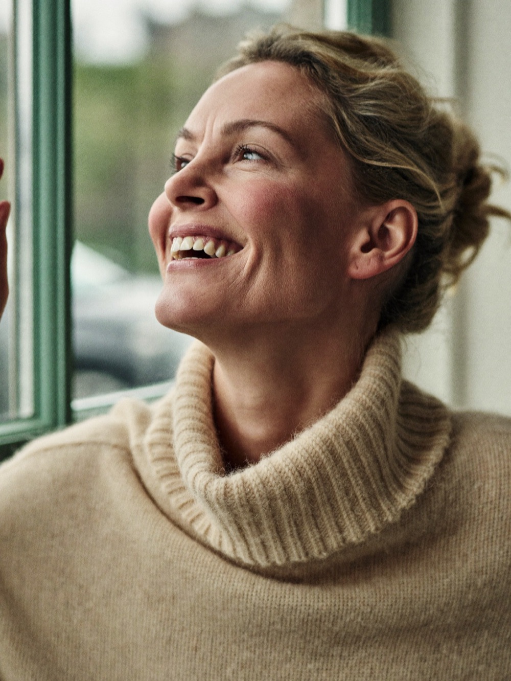 Relaxed patient with a healthy natural smile